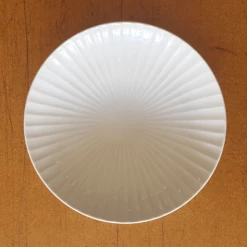 Hakusan Porcelain Dining & Tableware Kanna Bori Plate Line Pattern Large