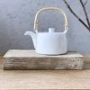 Hakusan Porcelain Tea & Coffee S Line Tea Pot White