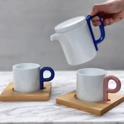 Hakusan Porcelain P-type Tea Pot Tea & Coffee