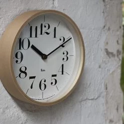 Riki Watanabe Riki Wooden Clock 20cm Home Decor