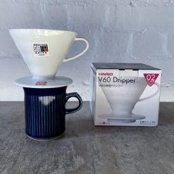 COFFEE GOODS HARIO V60 White Ceramic Coffee Dripper