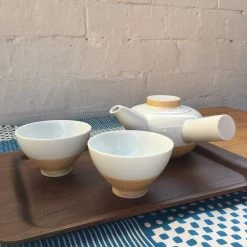 Hakusan Porcelain Tea & Coffee Sabi-Sen-Suji Tea Set (3pcs)