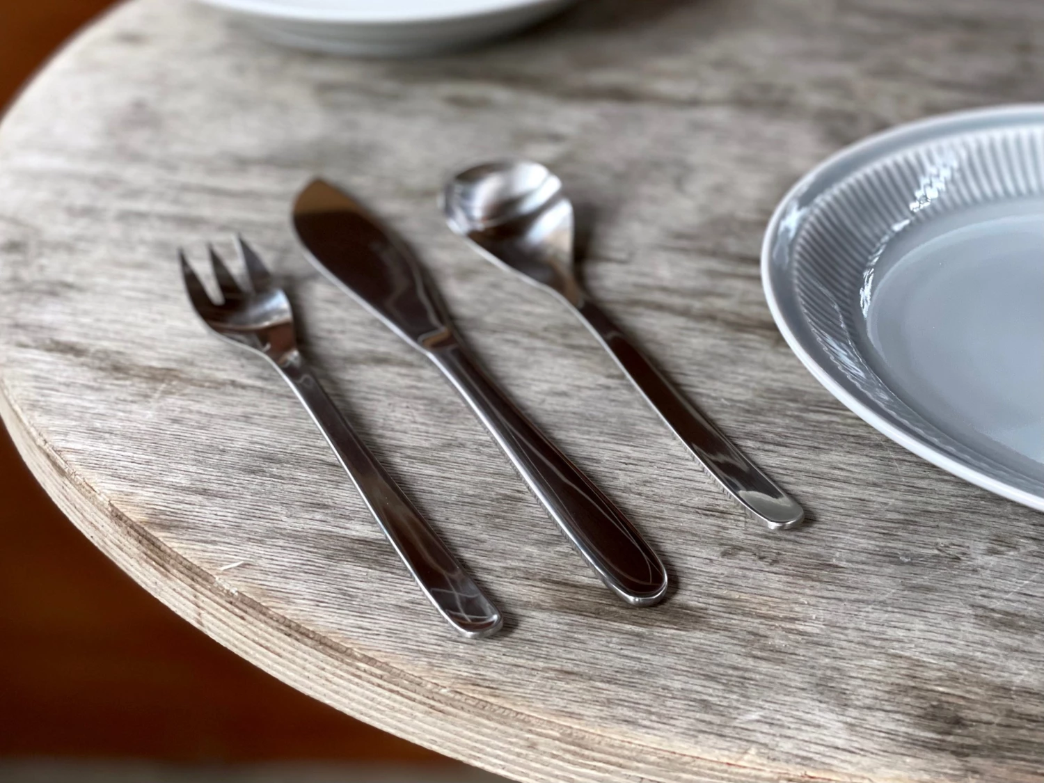 Dining & Tableware Sori Yanagi Design Stainless Steel Table 6P Setting (K,F,S 18p)