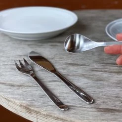 Dining & Tableware Sori Yanagi Design Stainless Steel Table 6P Setting (K,F,S 18p)