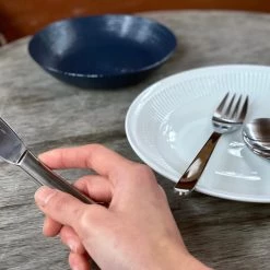 Sori Yanagi Design Stainless Steel Dinner 1P Setting (K,F,S 3p)