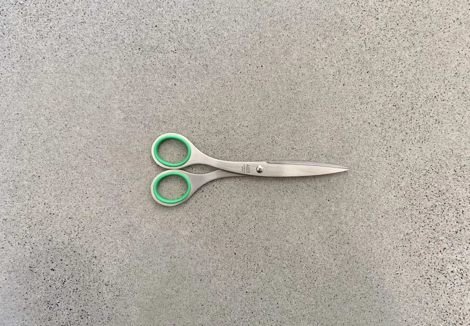 Allex Scissors 165mm Left Handed Green Stationery