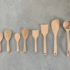 Miyajima Kougei Miyajima Wooden Shamoji Rice Scoop (Curve)