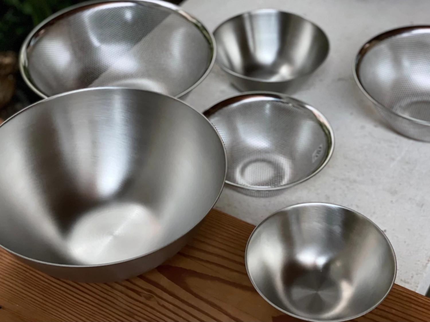 Sori Yanagi Stainless Steel Bowl & Strainer Set (2pc) Kitchen