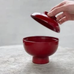 Matsuya Shikki Matsuya Lacquerware Soup Bowl With Lid