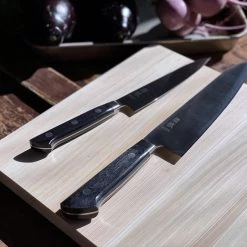 Kobo Aizawa Japanese Kitchen Knife Rose Black Handle