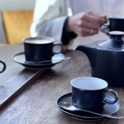 Hakusan Porcelain Dining & Tableware Navy Coffee Cup And Saucer
