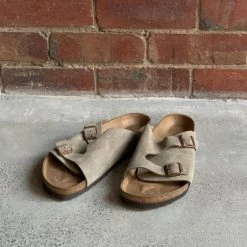 Birkenstock Zurich Taupe Beige/suede Size 43 Fashion