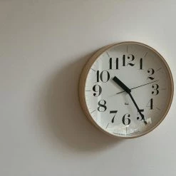 Riki Watanabe Home Decor Riki Wooden Clock 25cm Or 30cm