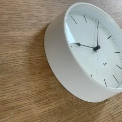 Riki Watanabe Riki Steel Clock White Home Decor