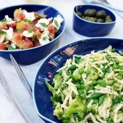 Hakusan Porcelain Leaves Plate Set (4pcs) Blue Dining & Tableware