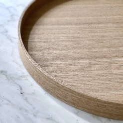 Matsuya Shikki Wooden Round Tray Platter & Tray