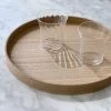 Matsuya Shikki Wooden Round Tray Platter & Tray