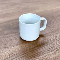 Hakusan Porcelain Relief Mug Dots Everywhere