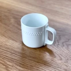 Hakusan Porcelain Relief Mug Dots Horizontal Dining & Tableware