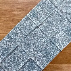 Kamawanu Tenugui - Chrysanthemum Blue