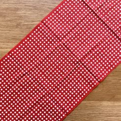 Kamawanu Tenugui - White Dots In Red