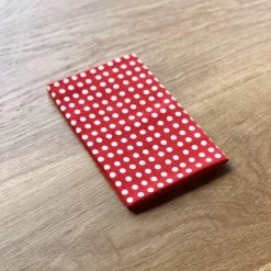 Kamawanu Tenugui - White Dots In Red