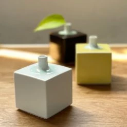 Hakusan Porcelain Home Decor Square Vase