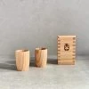 Odate Kougei Sha Sake Bottle & Cup Akita-sugi(Cedar) Wooden Sake Set (3pcs)