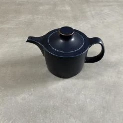 Hakusan Porcelain Navy Tea Pot Tea & Coffee