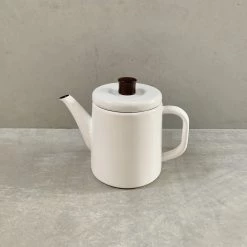 Noda Horo Pottle White - Enamel Kettle