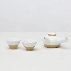 Hakusan Porcelain Tea & Coffee Sabi-Sen-Suji Tea Set (3pcs)