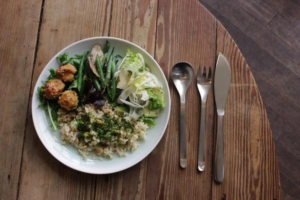 Dining & Tableware Sori Yanagi Design Stainless Steel Table 6P Setting (K,F,S 18p)