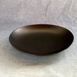 Hakusan Porcelain Dining & Tableware Waen Plate Matt Black